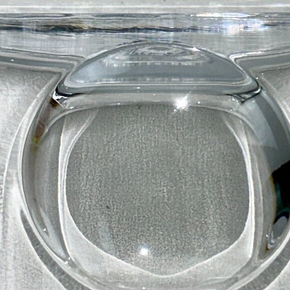 Nambe Crystal Planar Bowl 7"X13" Large Modernist Arched Centerpiece Elegant Vase - Picture 11 of 16